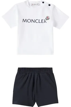 Moncler Baby - T-shirt e shorts in misto cotone