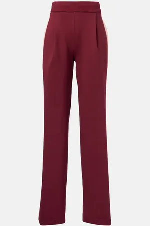 DRIES VAN NOTEN Pantaloni a gamba larga in misto cotone