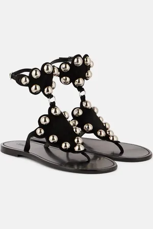 Isabel Marant Sandali Velvee in suede con borchie