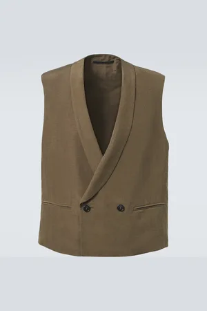 Giorgio Armani Gilet in misto lino