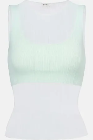 Simkhai Tank top Oakley Plisse semitrasparente