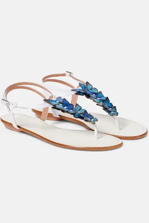 Aquazzura Sandali Papillon con pelle