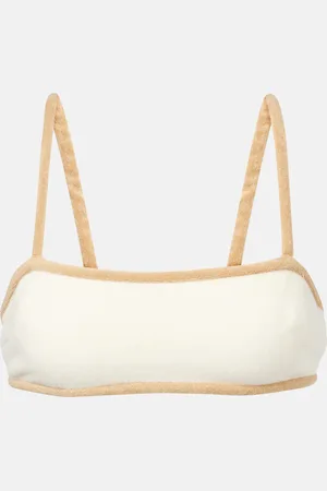 Adriana Degreas Top cropped in spugna di misto cotone