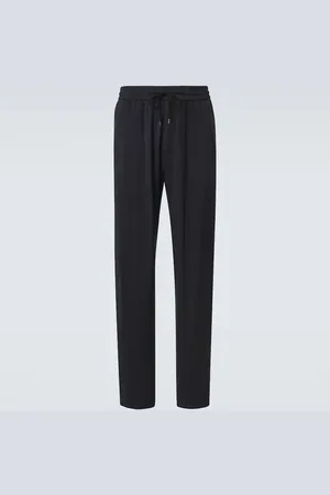 Giorgio Armani Pantaloni tapered a spina di pesce