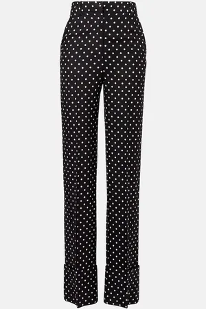 VALENTINO Pantaloni regular a pois