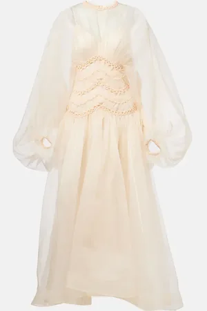 ZIMMERMANN Abito lungo Illuminate in organza di seta