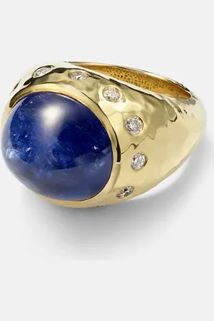 Octavia Elizabeth Anello Blossom in 18kt con tanzanite e diamanti