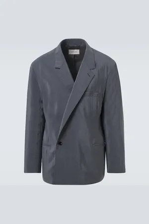 LEMAIRE Blazer asimmetrico in misto seta