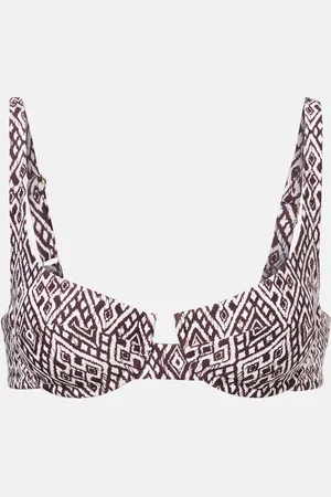 Melissa Odabash Top bikini Milan con stampa