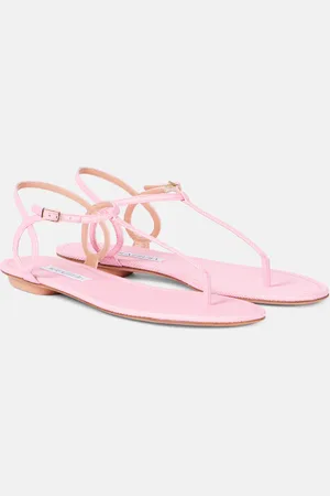 Aquazzura Sandali Almost Bare effetto rafia
