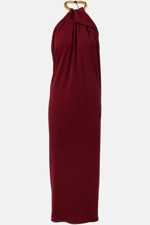 Gucci Abito midi in crêpe di seta