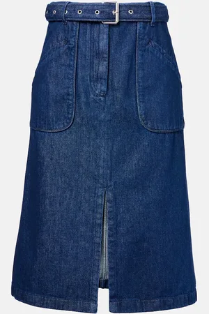 DRIES VAN NOTEN Gonna midi di jeans