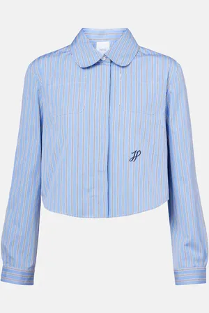 Patou Camicia cropped Bengal in cotone