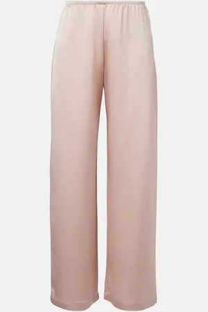 Leset Pantaloni a gamba larga Barb in raso