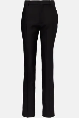 Loewe Pantaloni regular in lana e seta
