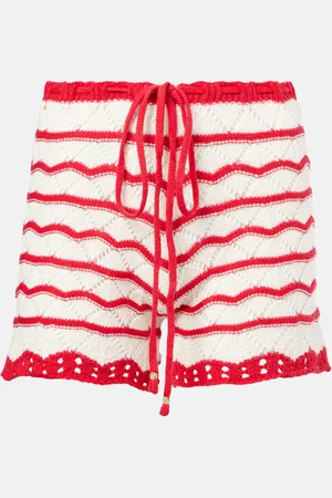 Bananhot Shorts Kim in crochet di misto cotone