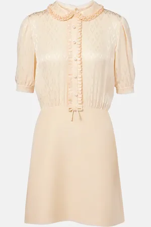 VALENTINO Abito corto Toute La V in Crepe Couture