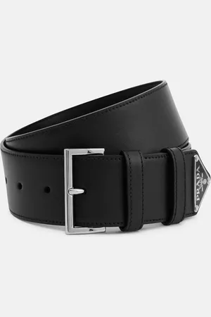 Prada Cintura in pelle con logo