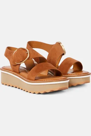 Robert Clergerie Sandali Finley in suede con platform