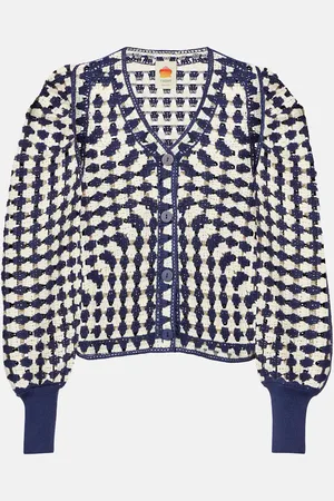 Farm Rio Cardigan in crochet di misto cotone