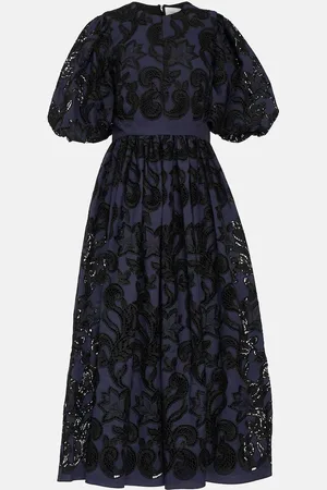 Erdem Abito in misto cotone sangallo