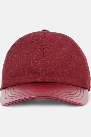 Gucci Cappello da baseball GG in pelle