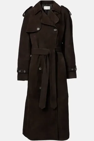 MAGDA BUTRYM Trench doppiopetto in suede