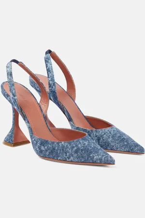 Amina Muaddi Pumps slingback Holli in denim