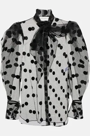 Nina Ricci Blusa in tulle a pois