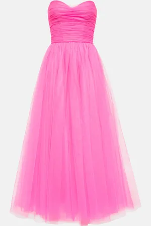 MONIQUE LHUILLIER Abito lungo in tulle