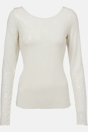 Ralph Lauren T-shirt in jersey con paillettes