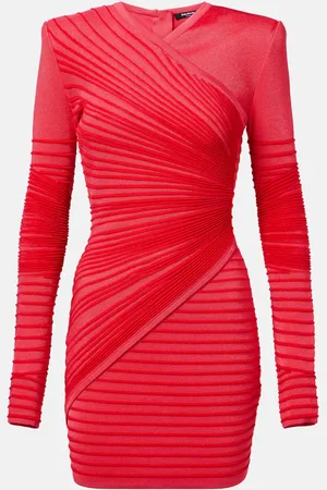 Balmain Abito corto arricciato