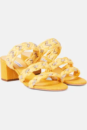 Aquazzura Sandali Costiera 50 in rafia