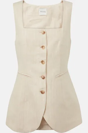 POSSE Gilet Lucille in lino