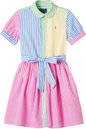 Ralph Lauren Abito chemisier in cotone a righe