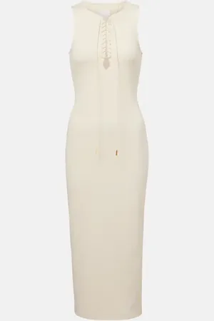 Givenchy Abito midi in cotone a coste