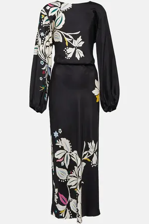 Dorothee Schumacher Abito midi Flower Whirl in seta