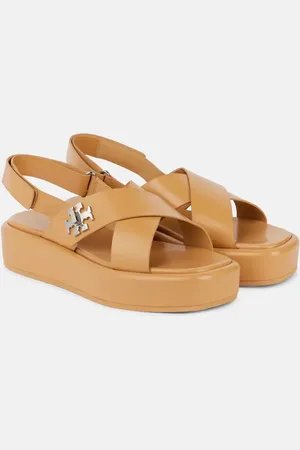 Tory Burch Sandali T Lock 40 in pelle con platform