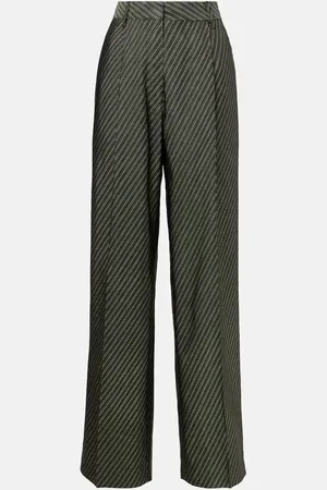 DRIES VAN NOTEN Pantaloni a gamba larga a righe