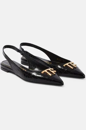 Tom Ford Ballerine slingback TF in pelle stampata