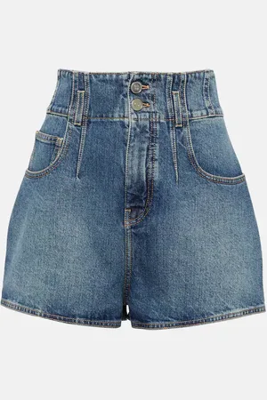 Alaïa Alaïa Shorts di jeans a vita alta