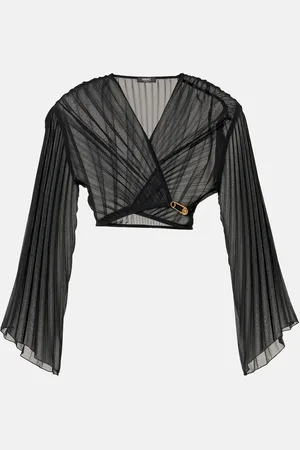 VERSACE Top cropped Safety Pin