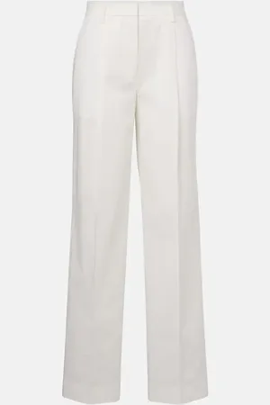 Totême Pantaloni regular in cotone a vita alta