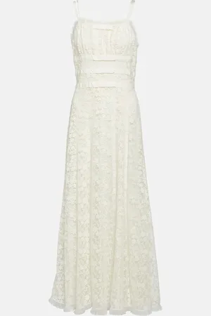 RODARTE Abito lungo in pizzo e tulle