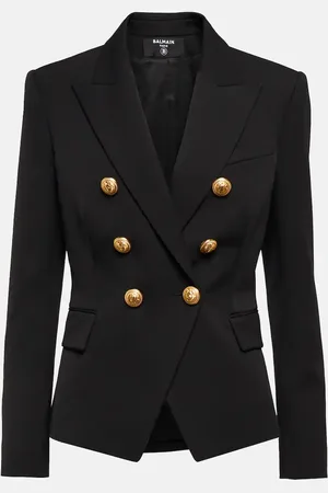Balmain Blazer doppiopetto in lana