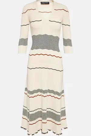 Proenza Schouler Abito midi a righe