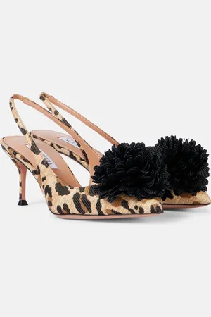 Aquazzura Pumps slingback Couturier 65 in rafia