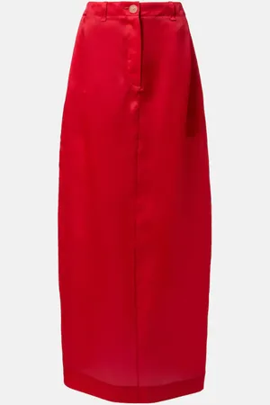 Khaite Gonna lunga Lucian in organza di seta