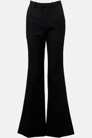 Balenciaga Pantaloni flared a vita alta in lana