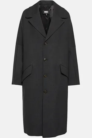 Maison Margiela Cappotto monopetto in misto lana